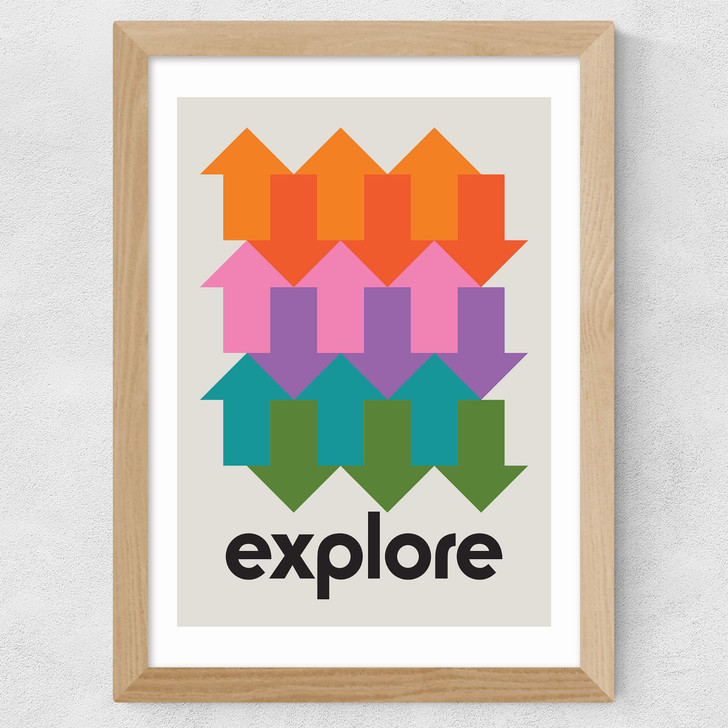 Explore Wide Oak Frame Explore Wide Oak Frame