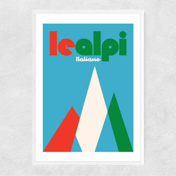 Le Alpi Narrow White Frame Le Alpi Narrow White Frame