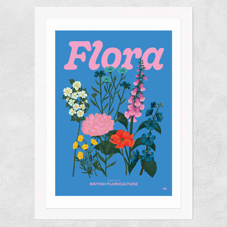 Flora Wide White Frame Flora Wide White Frame