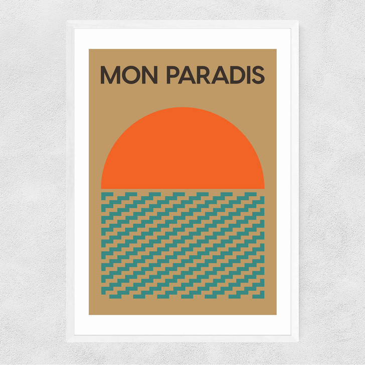 Mon Paradis Narrow White Frame Mon Paradis Narrow White Frame
