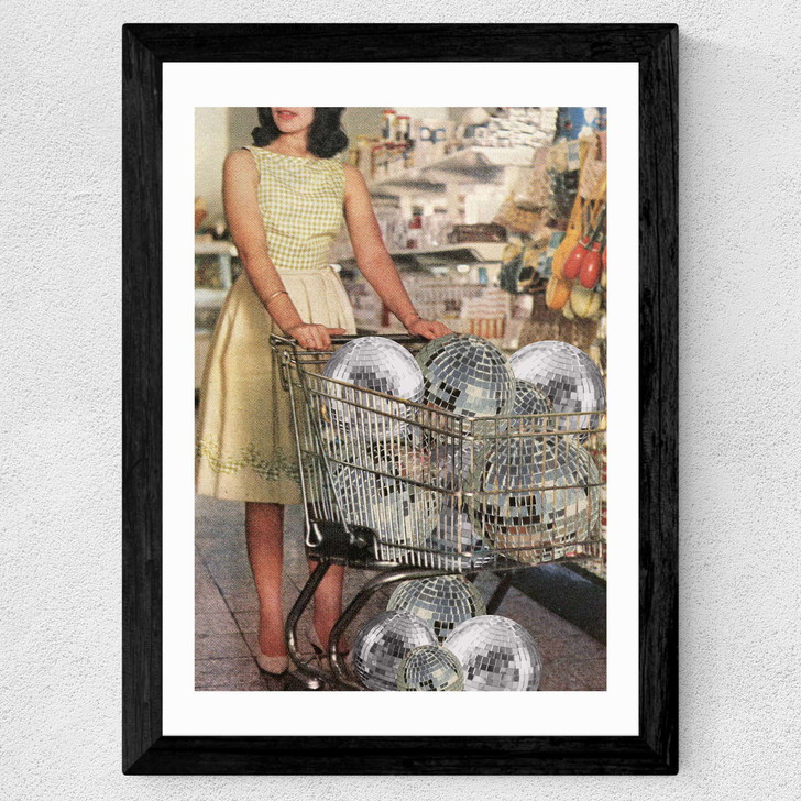 (Disco)unt Supermarket Wide Black Frame