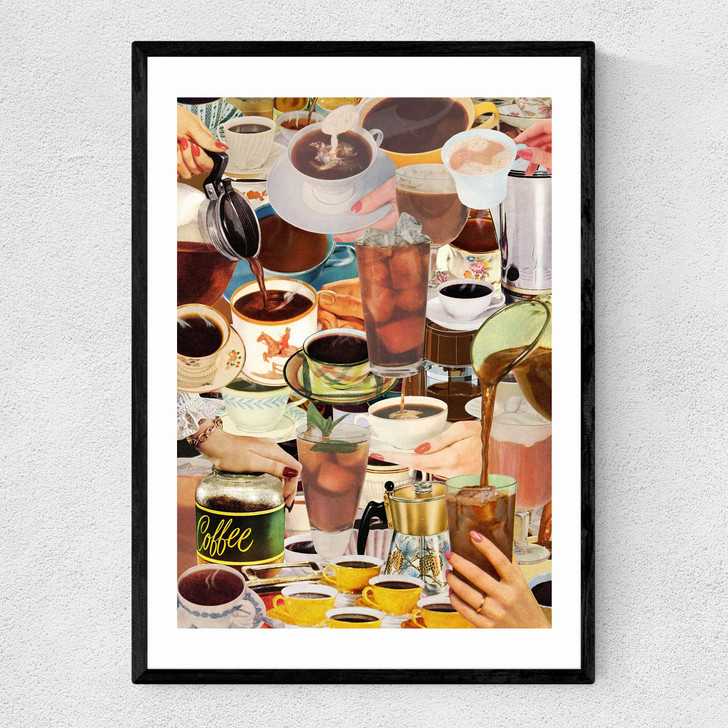 Wake Up and Smell the Coffee Narrow Black Frame Wake Up and Smell the Coffee Narrow Black Frame