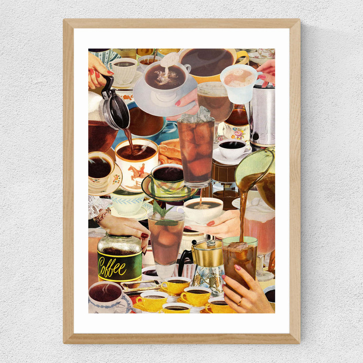 Wake Up and Smell the Coffee Medium Oak Frame Wake Up and Smell the Coffee Medium Oak Frame