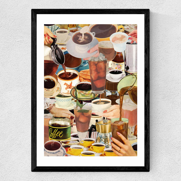 Wake Up and Smell the Coffee Medium Black Frame