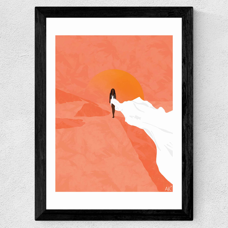 Arabian Sunset Wide Black Frame Arabian Sunset Wide Black Frame