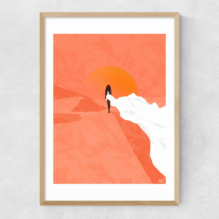 Arabian Sunset Narrow Oak Frame Arabian Sunset Narrow Oak Frame