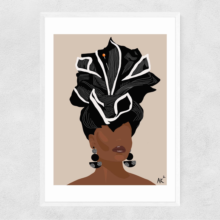 Xhosa Woman Narrow White Frame