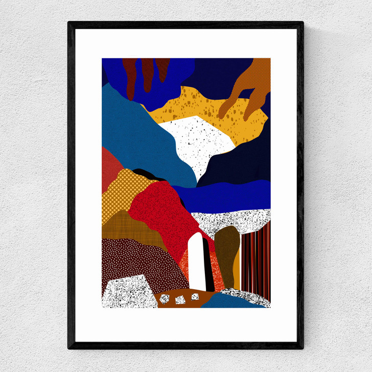 Abstract 1 Narrow Black Frame