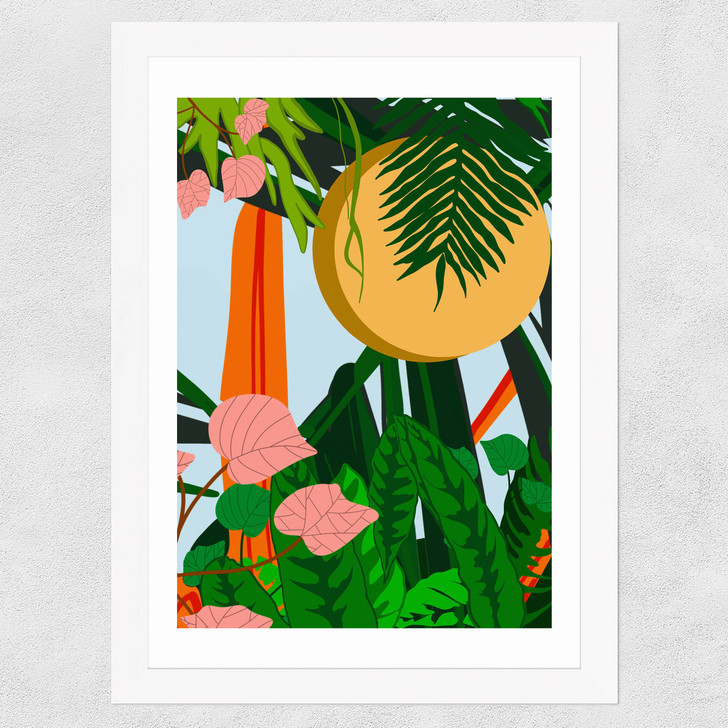 Summer by Sumuyya Khader Wide White Frame Summer by Sumuyya Khader Wide White Frame