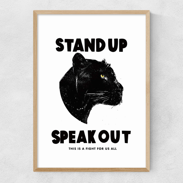 Stand Up Speak Out Narrow Oak Frame Stand Up Speak Out Narrow Oak Frame