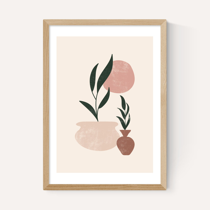 Muted Mauve Leaves