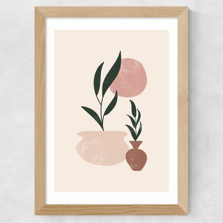 Muted Mauve Leaves