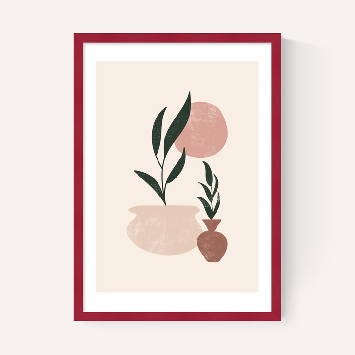 Muted Mauve Leaves