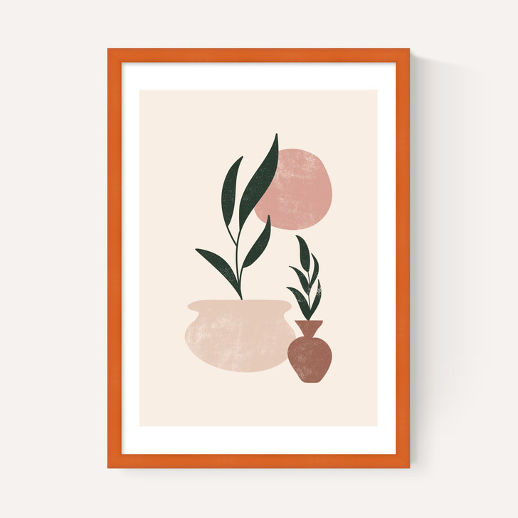 Muted Mauve Leaves