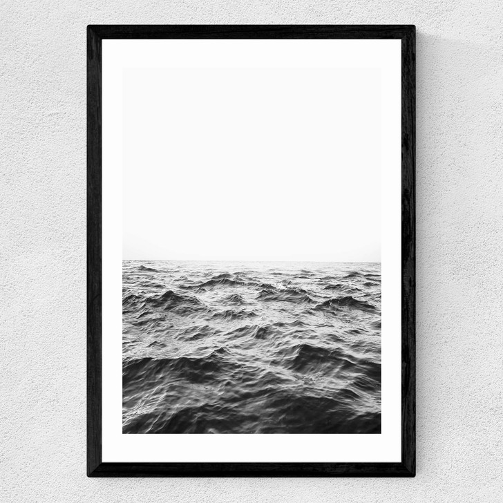 Minimalist Ocean Medium Black Frame Minimalist Ocean Medium Black Frame