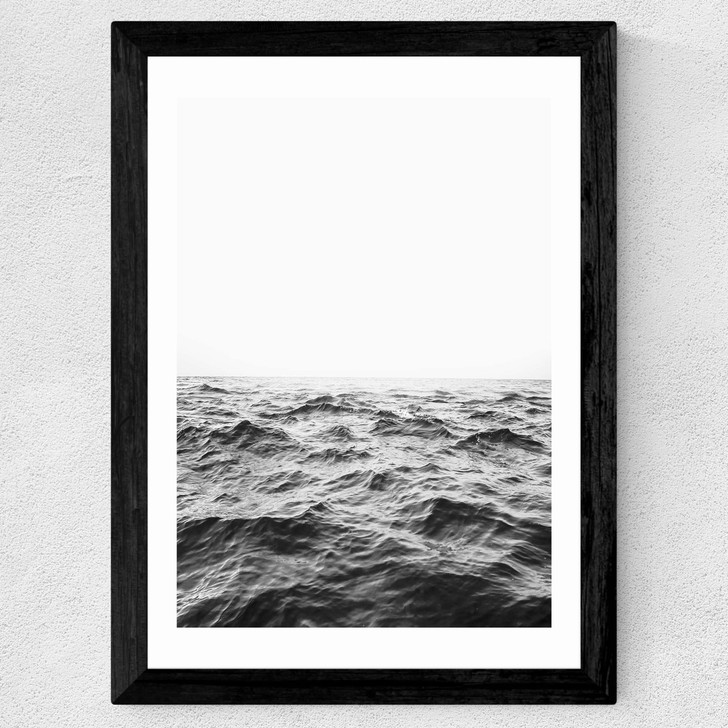 Minimalist Ocean Wide Black Frame Minimalist Ocean Wide Black Frame