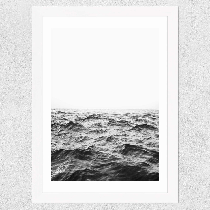 Minimalist Ocean Wide White Frame Minimalist Ocean Wide White Frame