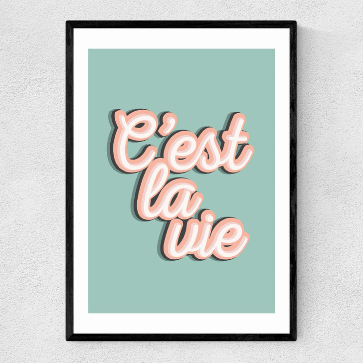 C'est La Vie Narrow Black Frame C'est La Vie Narrow Black Frame