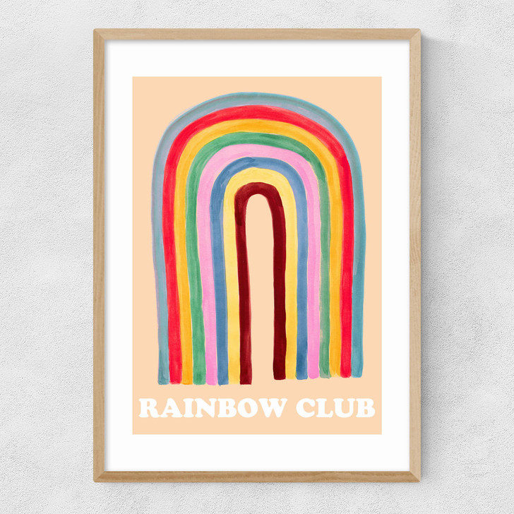 Rainbow Club Narrow Oak Frame