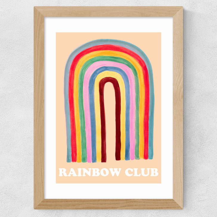 Rainbow Club Wide Oak Frame