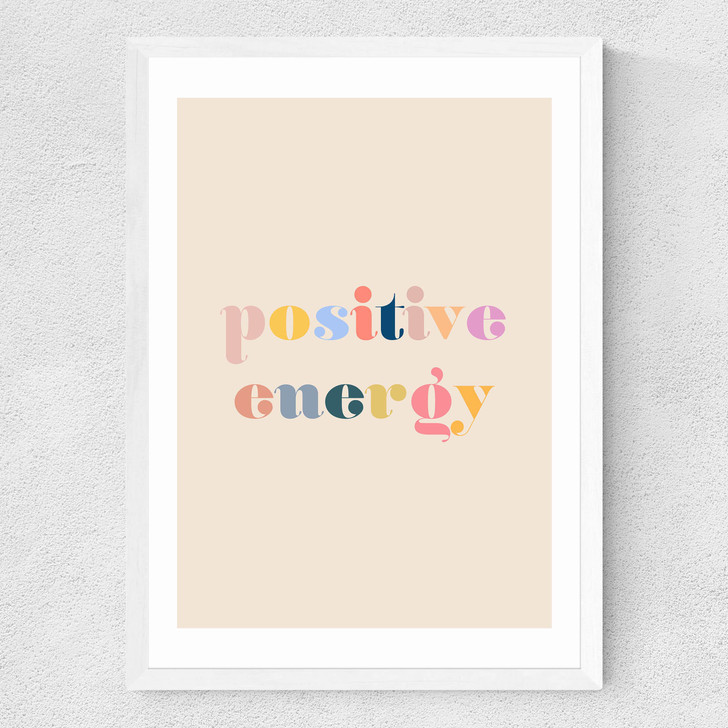 Positive Energy Medium White Frame Positive Energy Medium White Frame