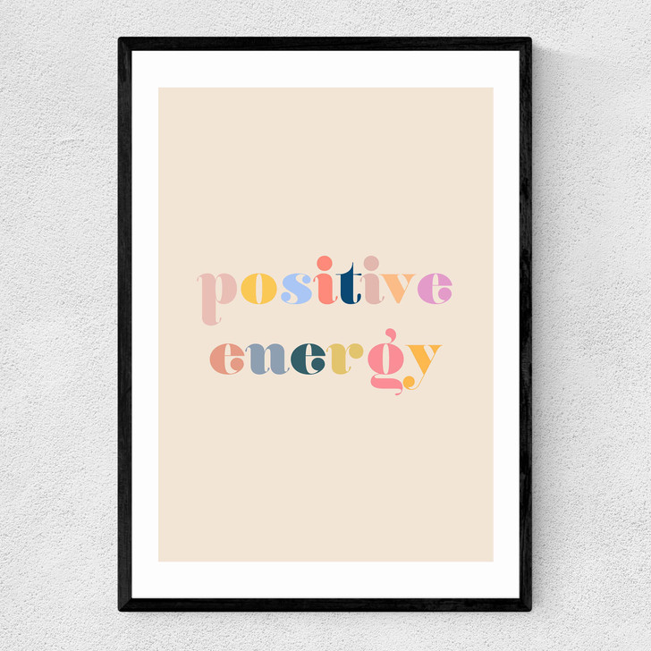 Positive Energy Narrow Black Frame