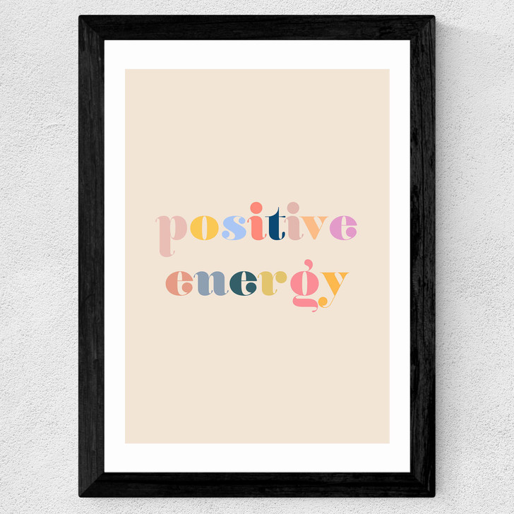Positive Energy Wide Black Frame