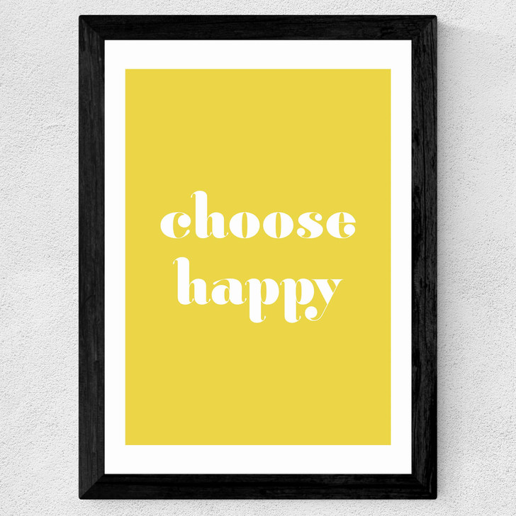Choose Happy Wide Black Frame Choose Happy Wide Black Frame