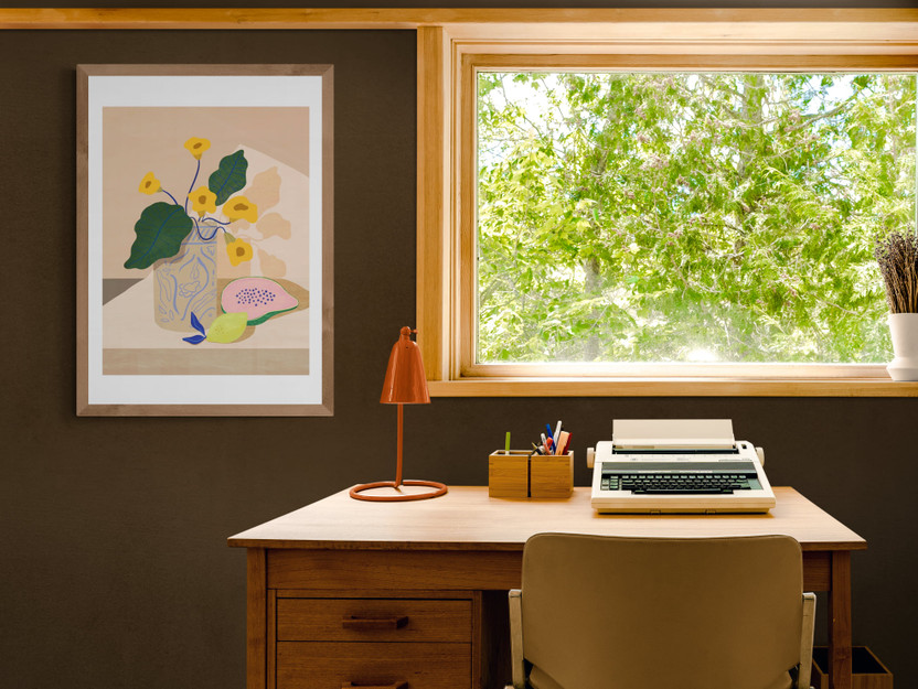 ​Brown Art Prints and Creating Serene Spaces Using Colour
