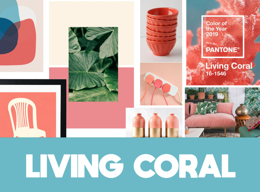 Get those walls bang on trend! Living Coral