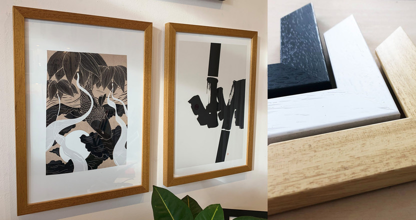 Our Obeche Wood Frames: Making Your Artwork Pop