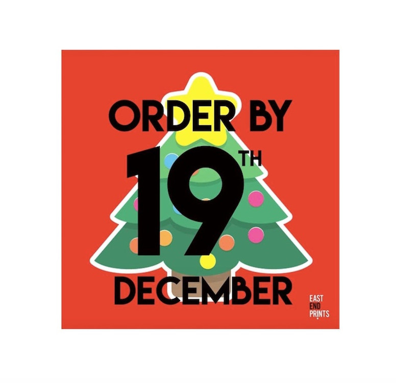 Last Orders Date For Guaranteed Pre-Christmas Delivery 19th December!