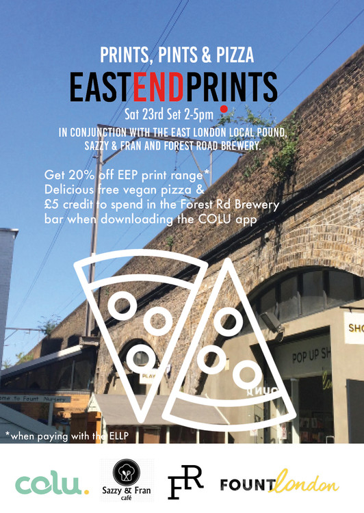 Prints, Pints & Pizza! Join us on Sat 23rd 2017