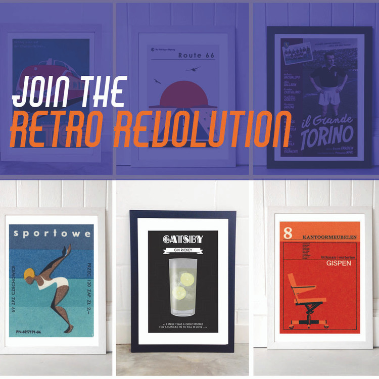 Join the Retro Revolution. Five prints that embody vintage design with a twist 