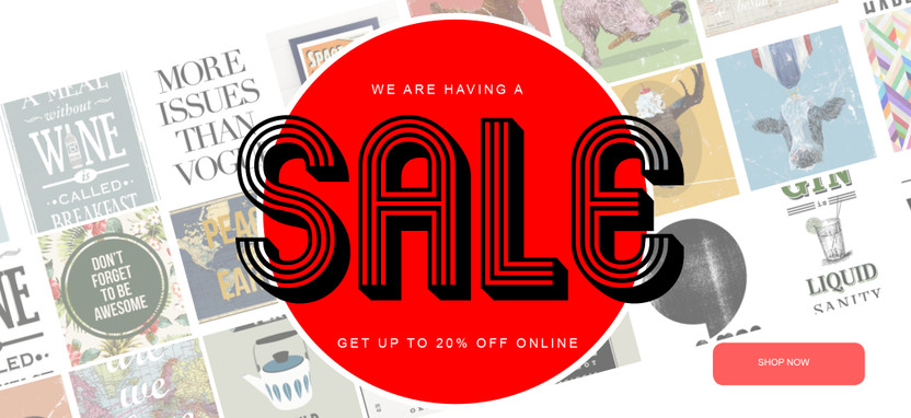 WE ARE HAVING A SALE!