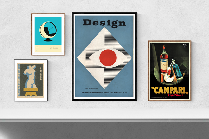 vintage posters framed