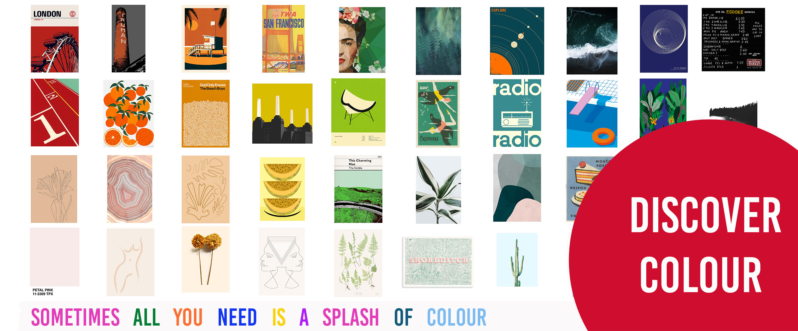 Wall Art A4 Chic Monochrome Crosses Print Graphic Poster Simple Illustration