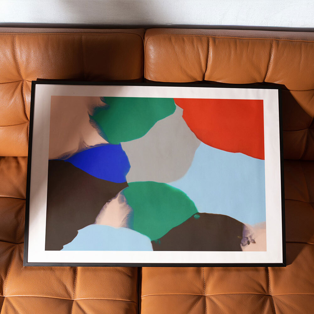pure color art print by alisa galitsyna in black frame