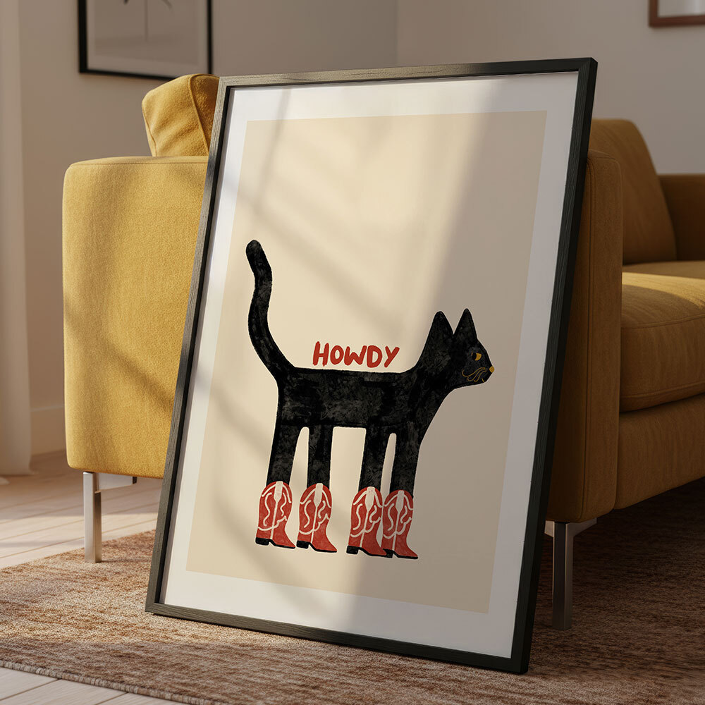 when in paris art print by lucy muss in black frame