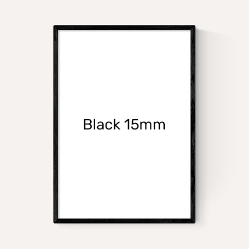 East End Prints Black Frame in Narrow 15mm Width