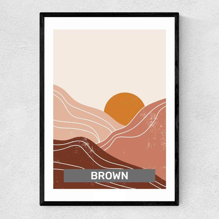 BROWN ART PRINTS