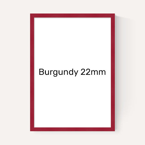 East End Prints Burgundy Frame in Standard 22mm Width