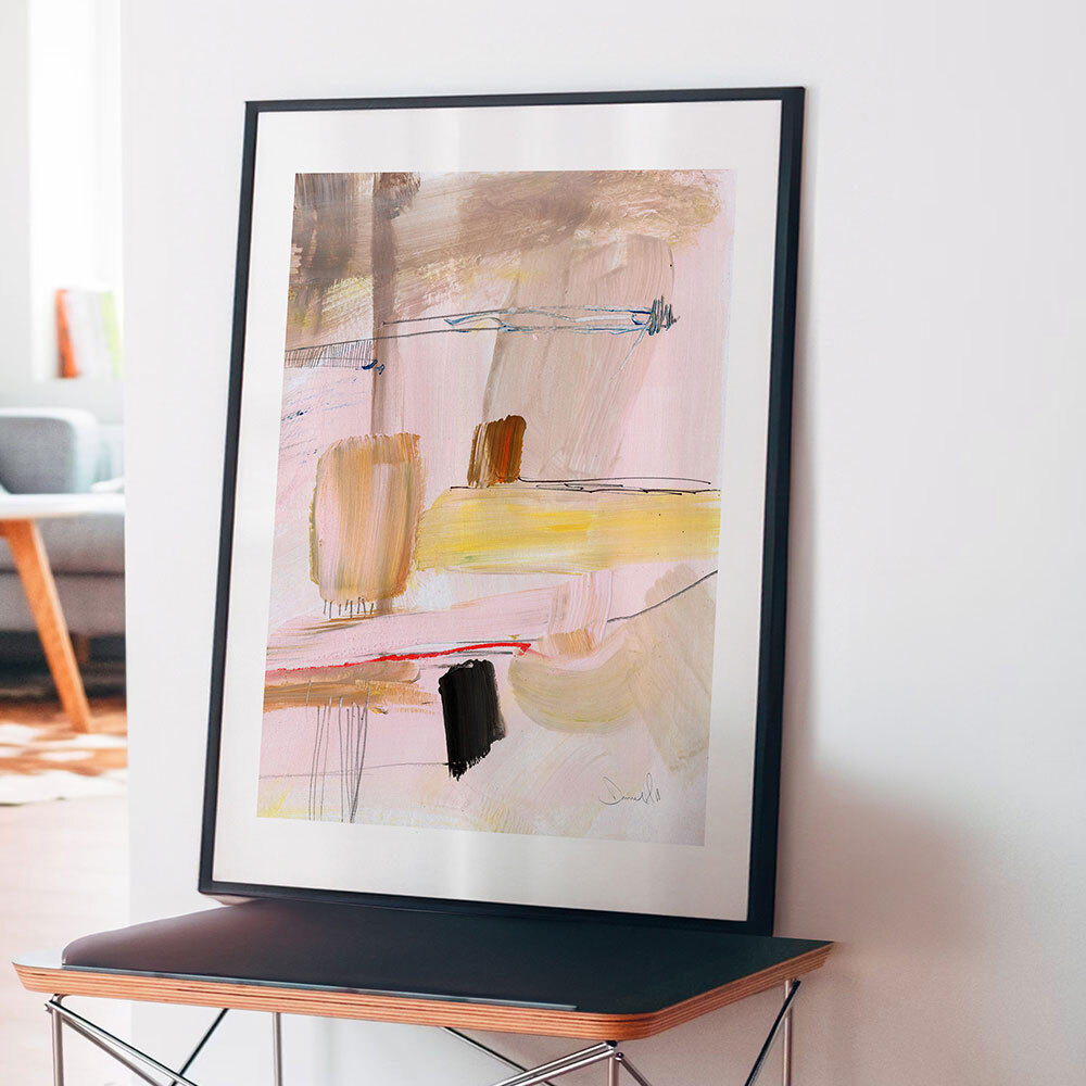 escape II art print by dan hobday in black frame