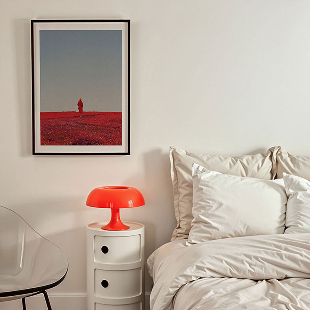 everything was red art print by frank moth in black frame