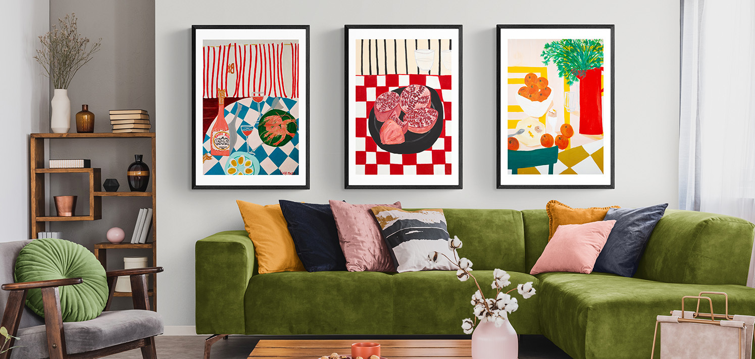Gallery wall featuring East End Prints art prints