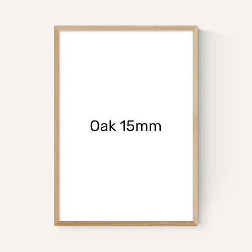 East End Prints Oak Frame in Narrow 15mm Width