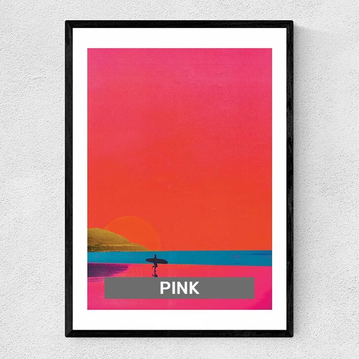 PINK ART PRINTS