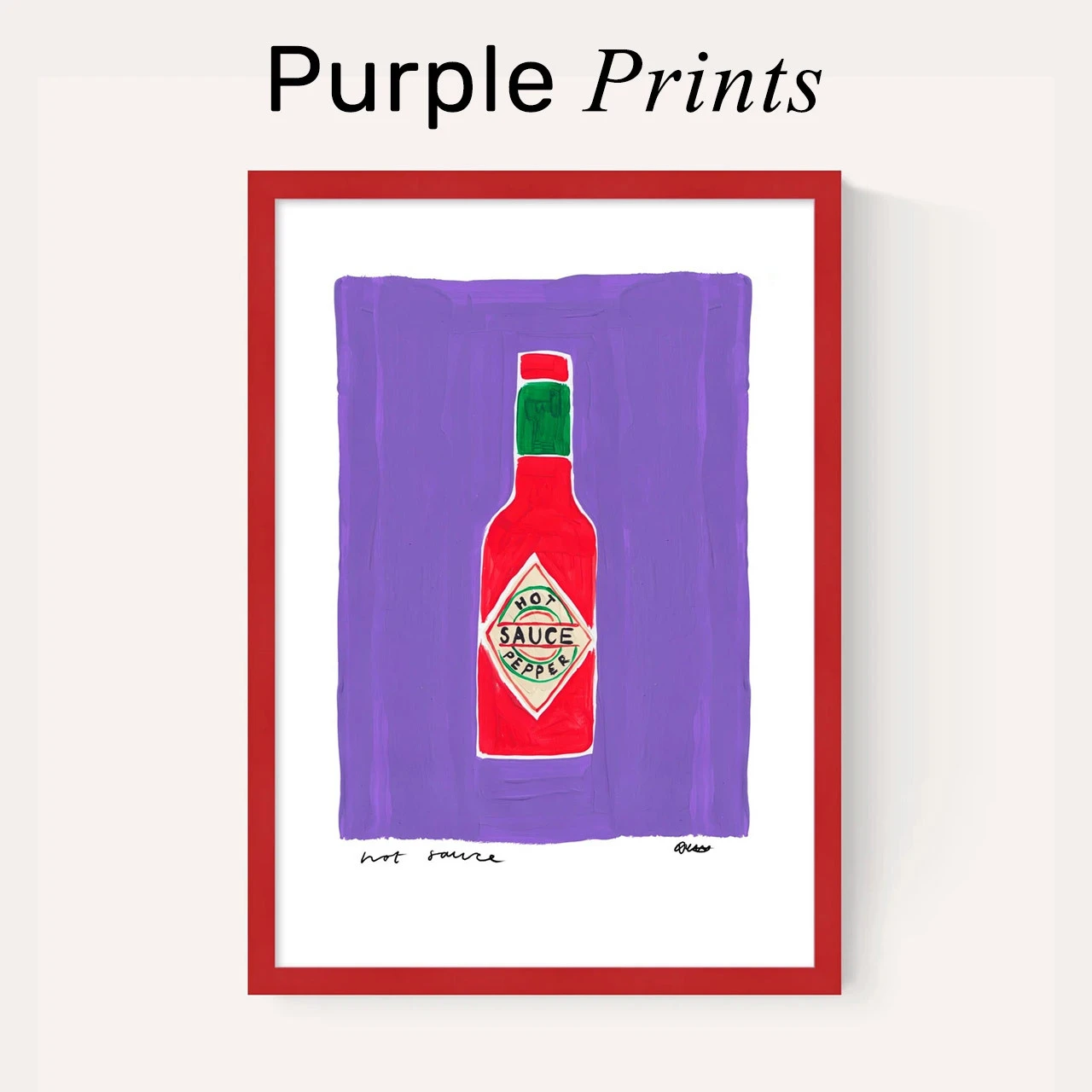 PURPLE ART PRINTS