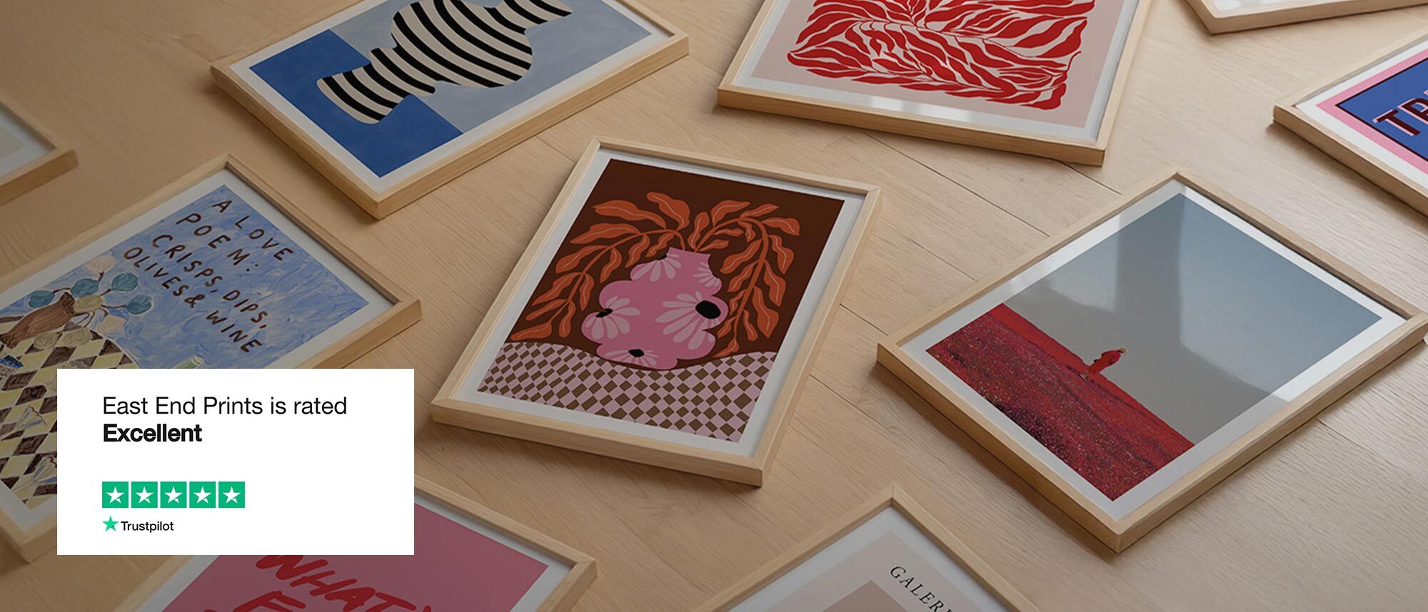 East End Prints is rated Excellent by its customers on TrustPilot