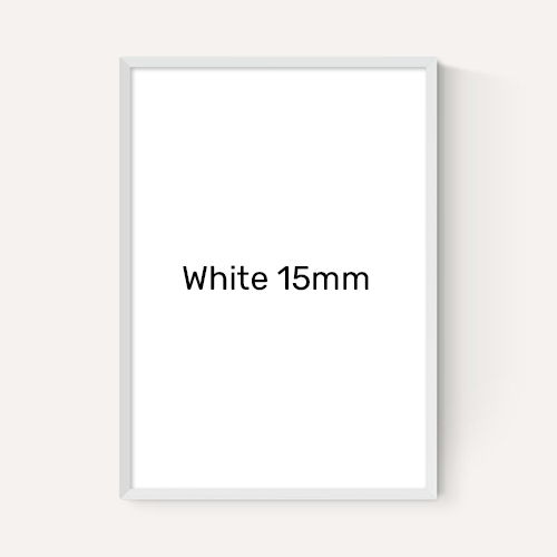East End Prints White Frame in Narrow 15mm Width